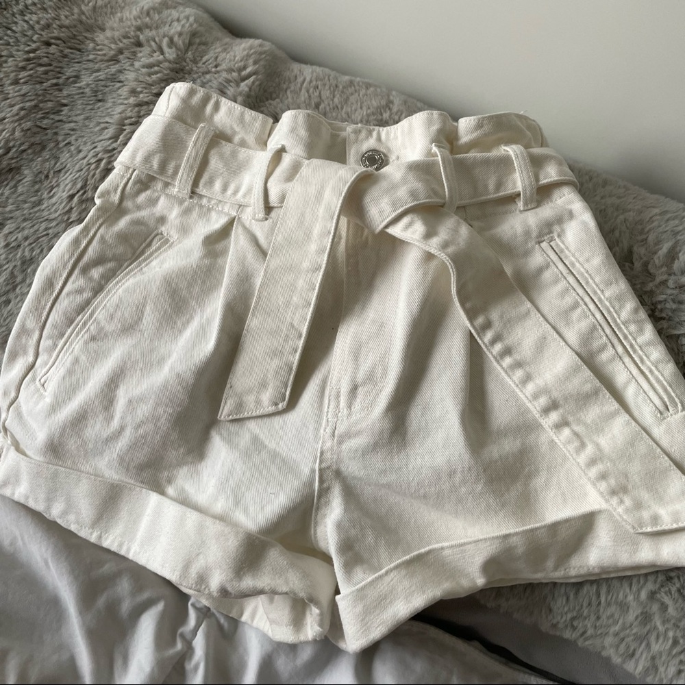 Forever 21 Paperbag Denim Shorts